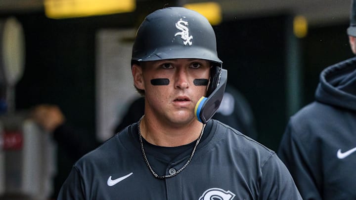 Chicago White Sox catcher Korey Lee (26) against the Detroit Tigers inning at Comerica Park. Chicago White Sox catcher Korey Lee (26) against the Detroit Tigers inning at Comerica Park.
