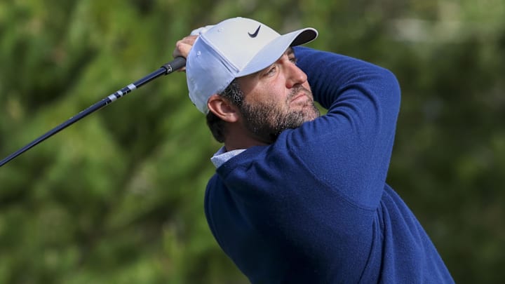 Scottie Scheffler rallied to make the cut at the Genesis Invitational.   