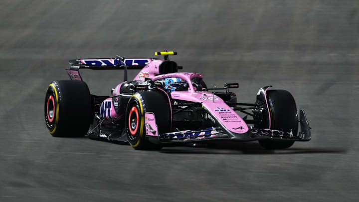 Nov 21, 2024; Las Vegas, Nevada, USA; BWT Alpine F1 Team driver Pierre Gasly of France (10) drives during practice for the Formula 1 Heineken Silver Las Vegas Grand Prix at the Las Vegas Circuit. Mandatory Credit: Lucas Peltier-Imagn Images Nov 21, 2024; Las Vegas, Nevada, USA; BWT Alpine F1 Team driver Pierre Gasly of France (10) drives during practice for the Formula 1 Heineken Silver Las Vegas Grand Prix at the Las Vegas Circuit. Mandatory Credit: Lucas Peltier-Imagn Images