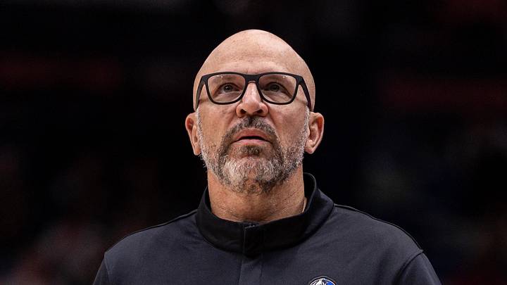 Mar 16, 2026; New Orleans, Louisiana, USA;  Dallas Mavericks Head Coach Jason Kidd looks on against the New Orleans Pelicans during the first half at Smoothie King Center. Mandatory Credit: Stephen Lew-Imagn Images