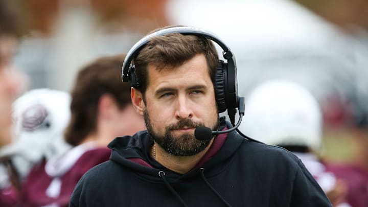 Missouri State Bears head coach Ryan Beard during a game against the Southern Illinois Salukis at Plaster Stadium on Saturday, Nov. 2, 2024. Missouri State Bears head coach Ryan Beard during a game against the Southern Illinois Salukis at Plaster Stadium on Saturday, Nov. 2, 2024.