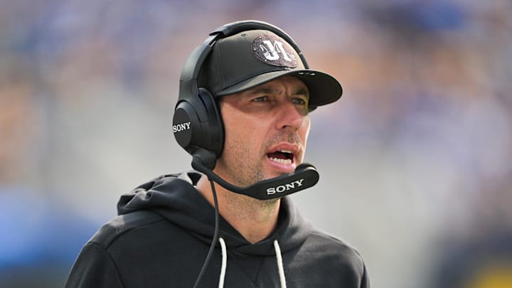 Indianapolis Colts head coach Shane Steichen reacts