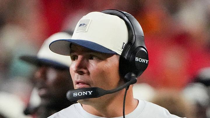 Seattle Seahawks head coach Mike Macdonald watches play against the Kansas City Chiefs. Seattle Seahawks head coach Mike Macdonald watches play against the Kansas City Chiefs.
