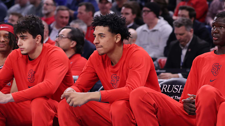 St. John's v DePaul; St. John's basketball forward RJ Luis sits against DePaul due to a groin injury