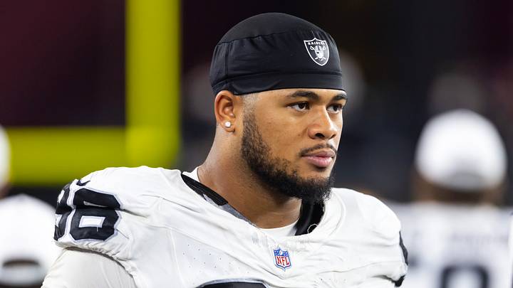 Las Vegas Raiders defensive tackle Jonah Laulu