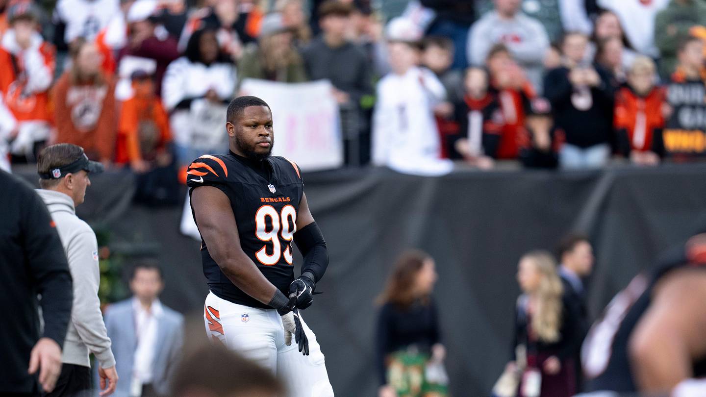 Bengals DE Myles Murphy is lined up for a Trey Hendrickson-type breakout