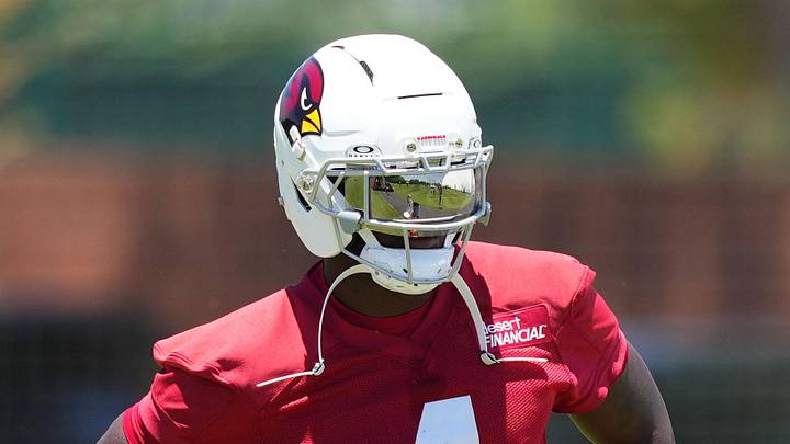 Jun 9, 2026; Tempe, AZ, USA; Arizona Cardinals running back Jeremiyah Love during minicamp at Arizona Cardinals Training Center. Mandatory Credit: Joe Camporeale-Imagn Images