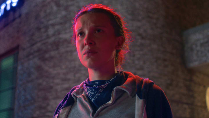 STRANGER THINGS: SEASON 5. Millie Bobby Brown as Eleven in Stranger Things: Season 5. STRANGER THINGS: SEASON 5. Millie Bobby Brown as Eleven in Stranger Things: Season 5.