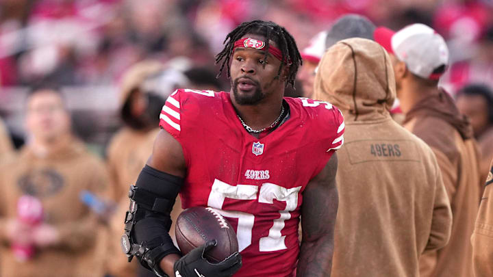 San Francisco 49ers linebacker Dre Greenlaw (57)