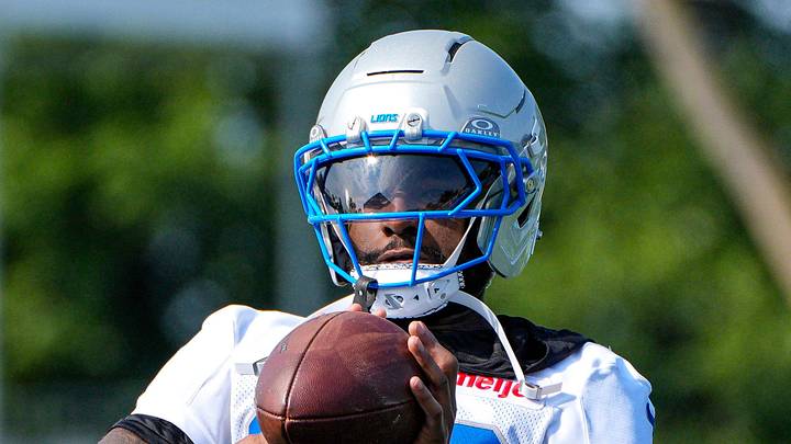 Detroit Lions defensive back Nick Whiteside (38) practices during training camp Detroit Lions defensive back Nick Whiteside (38) practices during training camp