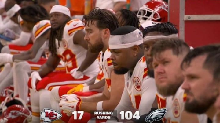 The Chiefs got blown out by the Eagles in Super Bowl LIX.