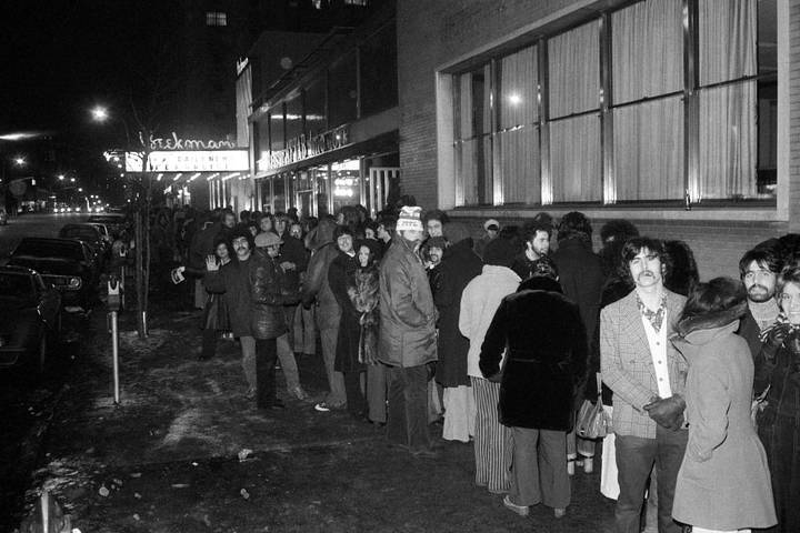 Waiting in the Cold to see The Exorcist Waiting in the Cold to see The Exorcist