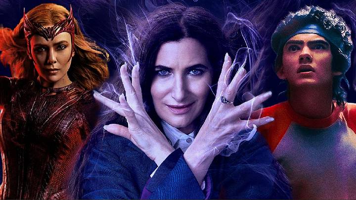 AGATHA ALL ALONG compilation featuring Agatha Harkness and Teen/Wiccan, as well as Doctor Strange in the Multiverse of Madness’ Scarlet Witch, Wanda Maximoff. AGATHA ALL ALONG compilation featuring Agatha Harkness and Teen/Wiccan, as well as Doctor Strange in the Multiverse of Madness’ Scarlet Witch, Wanda Maximoff.