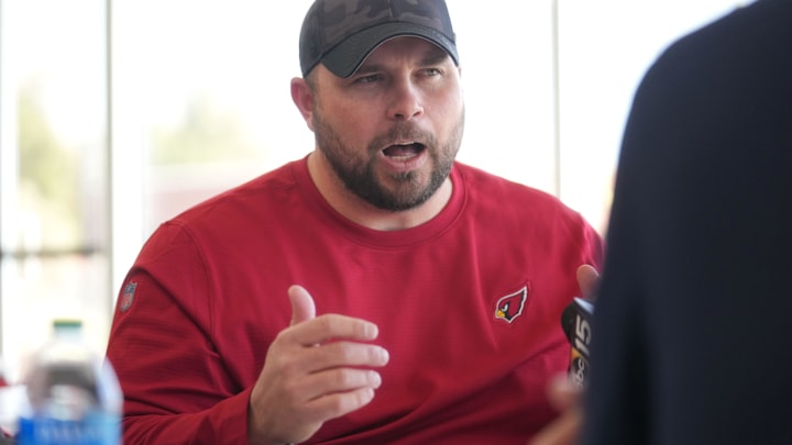 Arizona Cardinals offensive line coach Klayton Adams.