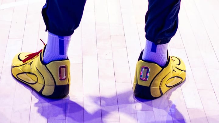 The Duke Blue Devils men's basketball team wore the Jordan Tatum 4.