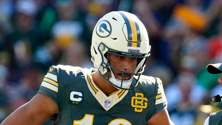 Oct 11, 2026; Green Bay, Wisconsin, USA;  Green Bay Packers quarterback Jordan Love (10) and Green Bay Packers head coach Matt LaFleur against the Chicago Bears during their football at Lambeau Field.  Mandatory Credit: Wm. Glasheen USAToday Network via IMAGN images