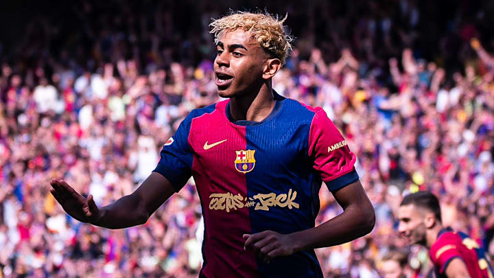 Lamine Yamal hit Cristiano Ronaldo's famous "Calma" celebration after his goal vs. Real Madrid.