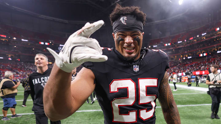 Atlanta Falcons running back Tyler Allgeier 