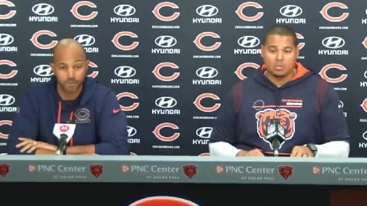 It looks like Ian Cunningham (left) will be around a while longer as Bears assistant GM after the Titans hired Mike Borgonzi.
