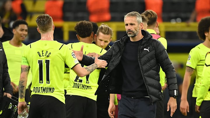 Muss in Lissabon nicht nur auf Abwehrchef Mats Hummels verzichten: Marco Rose (r.)