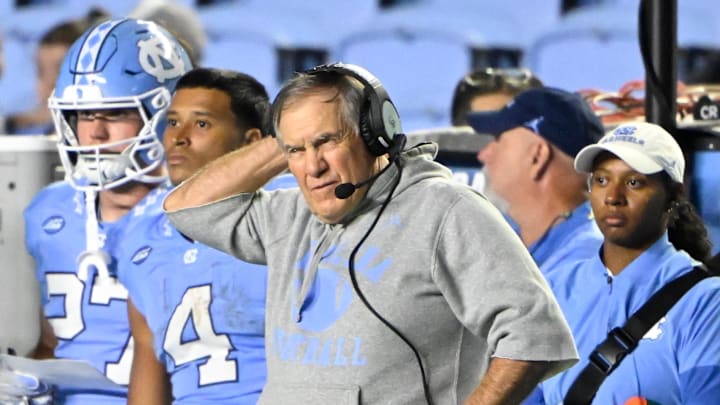 North Carolina Tar Heels head coach Bill Belichick