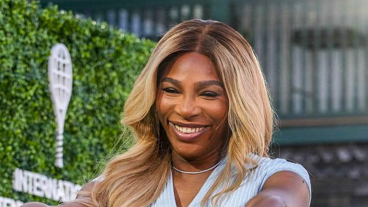 Tennis great Serena Williams laughs Tennis great Serena Williams laughs