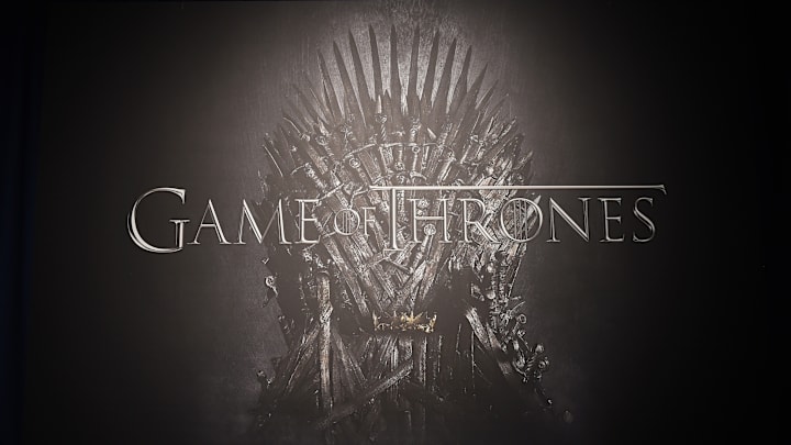 The logo of the US television show 'Game of Thrones' is on display during the opening of the exhibition on the US television show 'Game of Thrones' in Berlin, Germany, 12 May 2015. The exhibition runs from 13 May to 17 May 2015. 