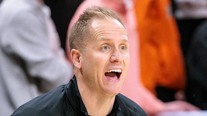 Feb 4, 2026; Stillwater, Oklahoma, USA; BYU Cougars coach Kevin Young reacts to a play during the second half against the Oklahoma State Cowboys at Gallagher-Iba Arena. Mandatory Credit: William Purnell-Imagn Images Feb 4, 2026; Stillwater, Oklahoma, USA; BYU Cougars coach Kevin Young reacts to a play during the second half against the Oklahoma State Cowboys at Gallagher-Iba Arena. Mandatory Credit: William Purnell-Imagn Images
