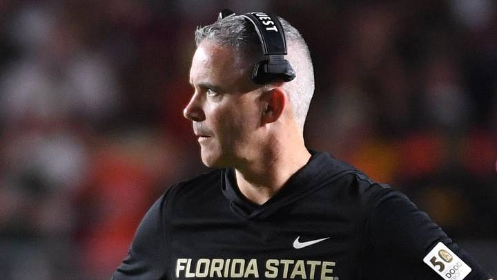 Oct 4, 2025; Tallahassee, Florida, USA; Florida State Seminoles head coach Mike Norvell during the second half against the Miami Hurricanes at Doak S. Campbell Stadium. Mandatory Credit: Robert Myers-Imagn Images Oct 4, 2025; Tallahassee, Florida, USA; Florida State Seminoles head coach Mike Norvell during the second half against the Miami Hurricanes at Doak S. Campbell Stadium. Mandatory Credit: Robert Myers-Imagn Images