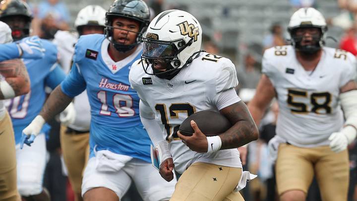 UCF Knights quarterback Keyone Jenkins. UCF Knights quarterback Keyone Jenkins.
