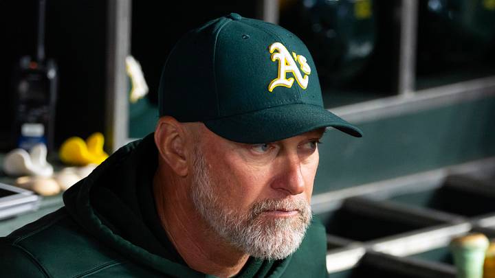 Jul 21, 2026; Phoenix, Arizona, USA; Athletics manager Mark Kotsay against the Arizona Diamondbacks at Chase Field. Mandatory Credit: Mark J. Rebilas-Imagn Images Jul 21, 2026; Phoenix, Arizona, USA; Athletics manager Mark Kotsay against the Arizona Diamondbacks at Chase Field. Mandatory Credit: Mark J. Rebilas-Imagn Images