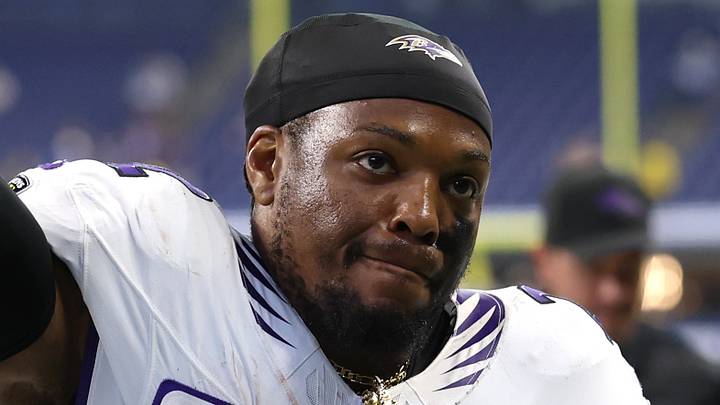Baltimore Ravens running back Derrick Henry. Mandatory Credit: Trevor Ruszkowski-Imagn Images