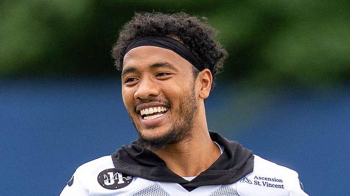 Indianapolis Colts safety Cam Bynum smiles through warmups