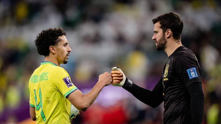 Marquinhos é titular, e Alisson ocupa vaga de Ederson