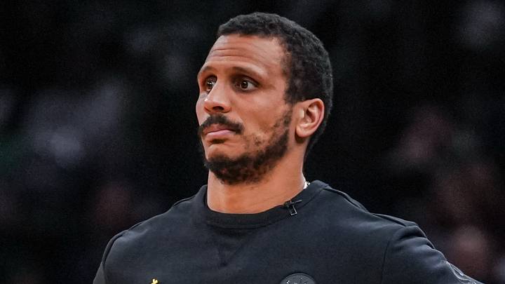 Apr 28, 2026; Boston, Massachusetts, USA; Boston Celtics head coach Joe Mazzulla watches from the sideline as they take on the Philadelphia 76ers during game five of the first round of the 2026 NBA Playoffs at TD Garden. Mandatory Credit: David Butler II-Imagn Images Apr 28, 2026; Boston, Massachusetts, USA; Boston Celtics head coach Joe Mazzulla watches from the sideline as they take on the Philadelphia 76ers during game five of the first round of the 2026 NBA Playoffs at TD Garden. Mandatory Credit: David Butler II-Imagn Images