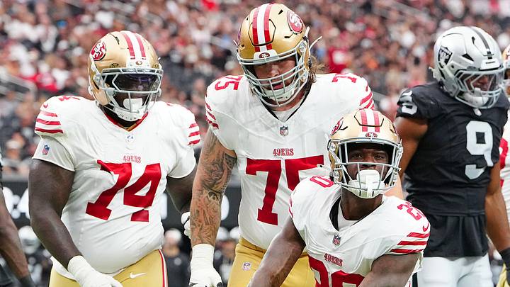 San Francisco 49ers against the Las Vegas Raiders