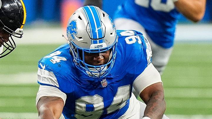Detroit Lions defensive tackle Mekhi Wingo (94).
