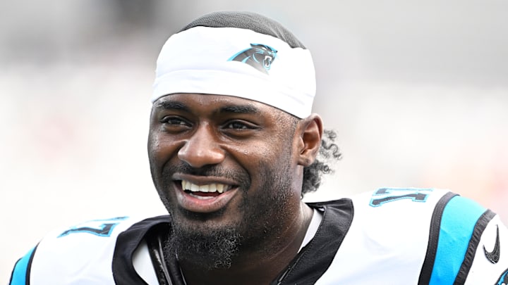 Carolina Panthers wide receiver Xavier Legette 