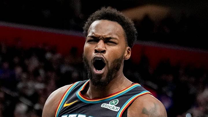 DETROIT, MICHIGAN - FEBRUARY 23: Paul Reed #7 of the Detroit Pistons reacts against the San Antonio Spurs at Little Caesars Arena on February 23, 2026 in Detroit, Michigan. (Photo by Nic Antaya/Getty Images) DETROIT, MICHIGAN - FEBRUARY 23: Paul Reed #7 of the Detroit Pistons reacts against the San Antonio Spurs at Little Caesars Arena on February 23, 2026 in Detroit, Michigan. (Photo by Nic Antaya/Getty Images)