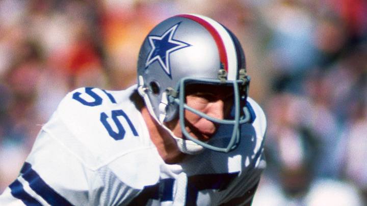 Dallas Cowboys linebacker Lee Roy Jordan in 1976 against the Atlanta Falcons; Manny Rubio-USA TODAY Sports