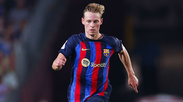 Frenkie de Jong has been linked with a move away from Barcelona Frenkie de Jong has been linked with a move away from Barcelona