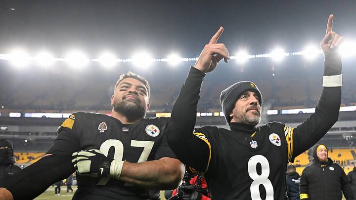 Aaron Rodgers led the Steelers to an AFC North championship in 2025. Aaron Rodgers led the Steelers to an AFC North championship in 2025.