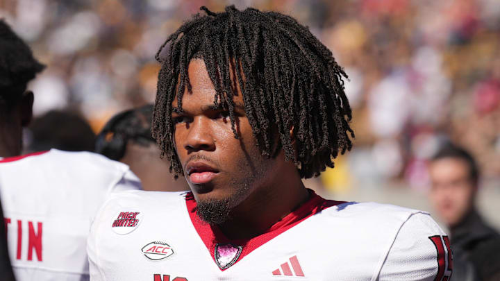 Oct 19, 2024; Berkeley, California, USA; North Carolina State Wolfpack cornerback Tamarcus Cooley (15) stands on the sideline during the first quarter against the California Golden Bears at California Memorial Stadium. Mandatory Credit: Darren Yamashita-Imagn Images