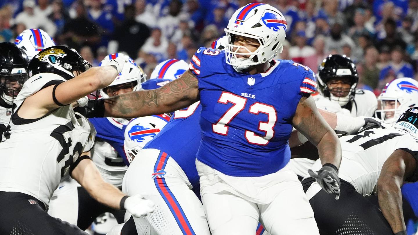 Bills' Dion Dawkins for Calvin Ridley Trade Proposal Would be Disastrous