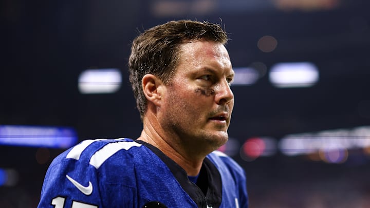 Philip Rivers of the Indianapolis Colts on the sidelines