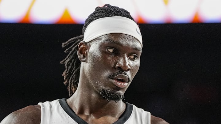 Mar 3, 2026; Athens, Georgia, USA; Georgia Bulldogs center Somto Cyril (2) on the court against the Alabama Crimson Tide at Stegeman Coliseum.