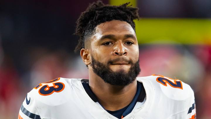 Chicago Bears running back Roschon Johnson
