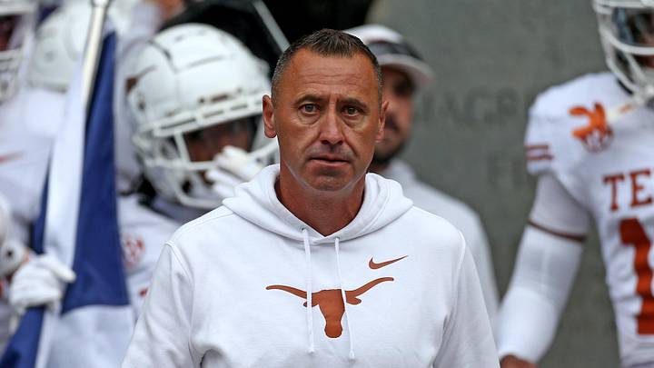 Texas Longhorns head coach Steve Sarkisian walks out of the lockerroom prior to the game against the Mississippi State Bulldogs at Davis Wade Stadium at Scott Field. Texas Longhorns head coach Steve Sarkisian walks out of the lockerroom prior to the game against the Mississippi State Bulldogs at Davis Wade Stadium at Scott Field.
