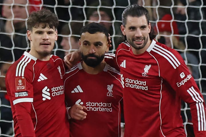 Milos Kerkez, Mohamed Salah, Dominik Szoboszlai.
