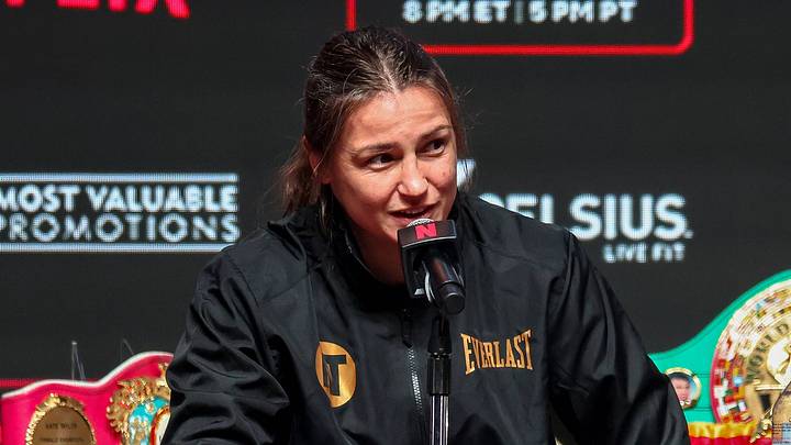 Katie Taylor Netflix & Most Valuable Promotions Boxing Event press conference on November 13, 2024.